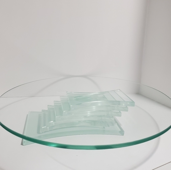 Partylite Stratus 3 wick glass Candle Holder P7725 - Picture 3 of 13